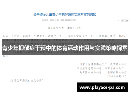 青少年抑郁症干预中的体育活动作用与实践策略探索