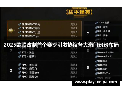 2025欧联改制首个赛季引发热议各大豪门纷纷布局 2025欧联改制首个赛季引发热议各大豪门纷纷布局